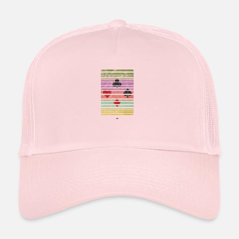 COOLES POKERSHIRT HERZ ASS ROYAL FLUSH POKER GIFT Trucker Cap