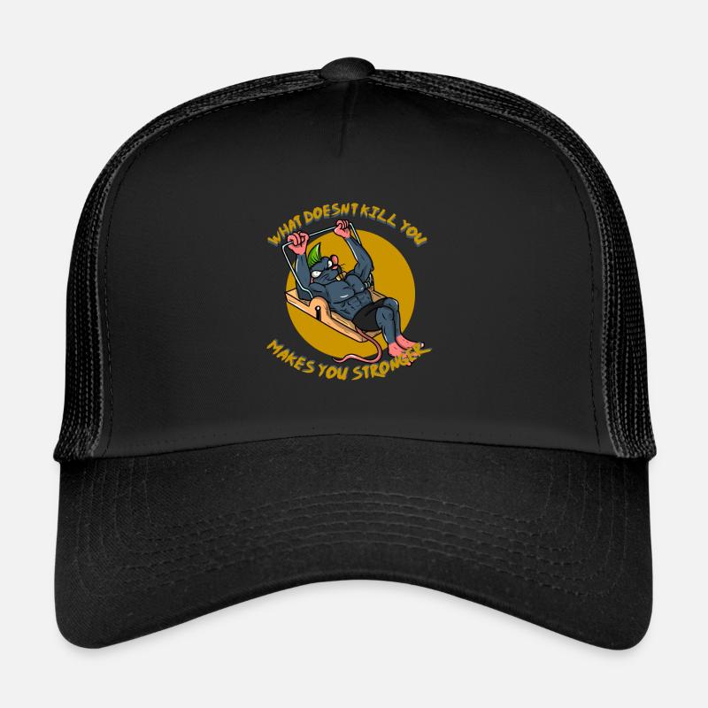 Fitness Maus Bodybuilding Mausefalle Geschenk Trucker Cap