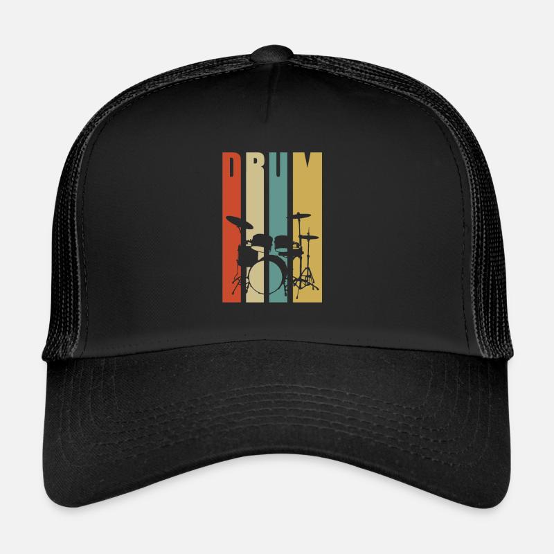 Drums Drummer Drummer Gift - Trucker Cap - black/black