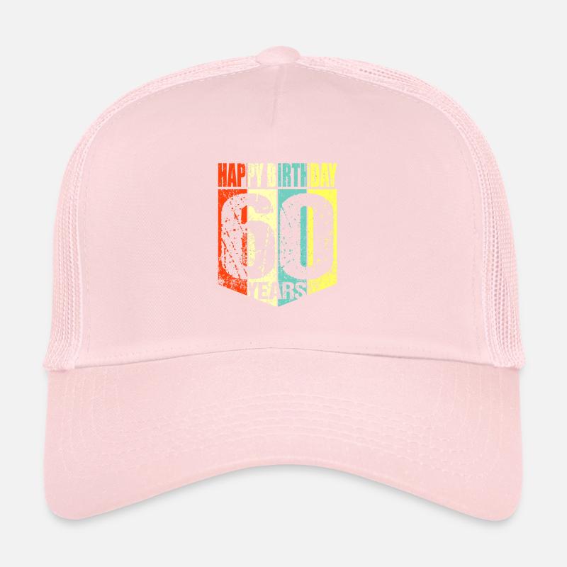 60th birthday Trucker Cap