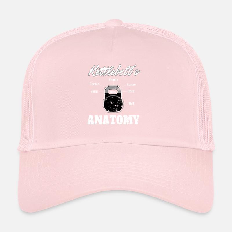 T-shirt d'anatomie de Kettlebell Casquette trucker 