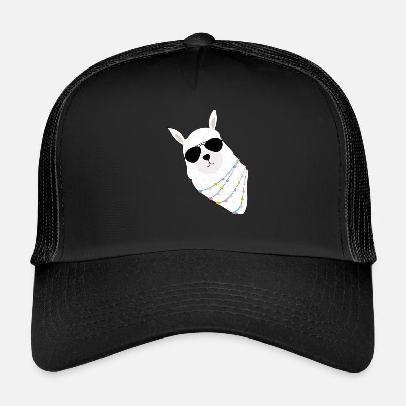 Lama - Trucker Cap - Schwarz/Schwarz