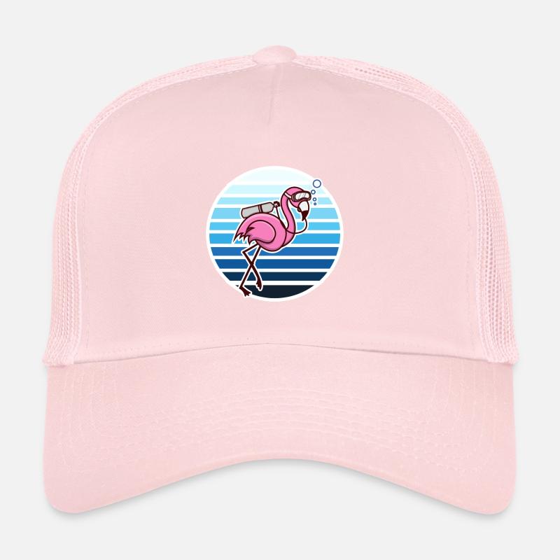 Flamingo Taucher Schnorcheln Geschenk Trucker Cap