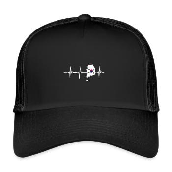 Korea - Trucker Cap - Schwarz/Schwarz - Vorne