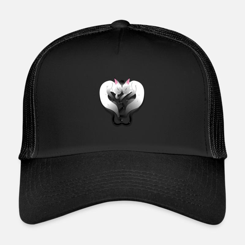 (2 chats dormants) Casquette trucker 