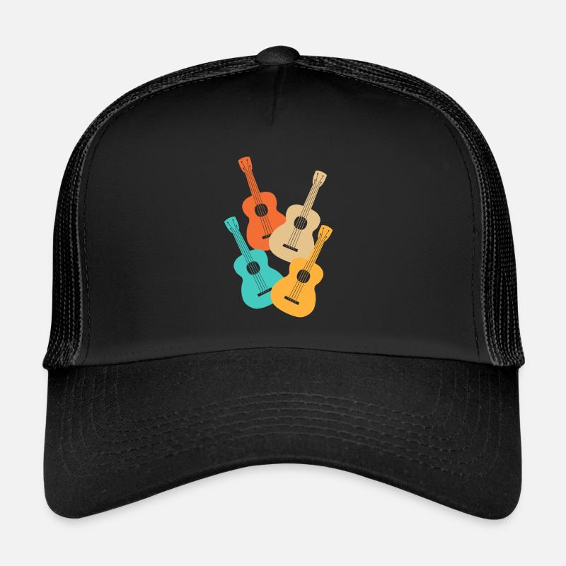 Ukulele Colorful Musician Trucker Cap