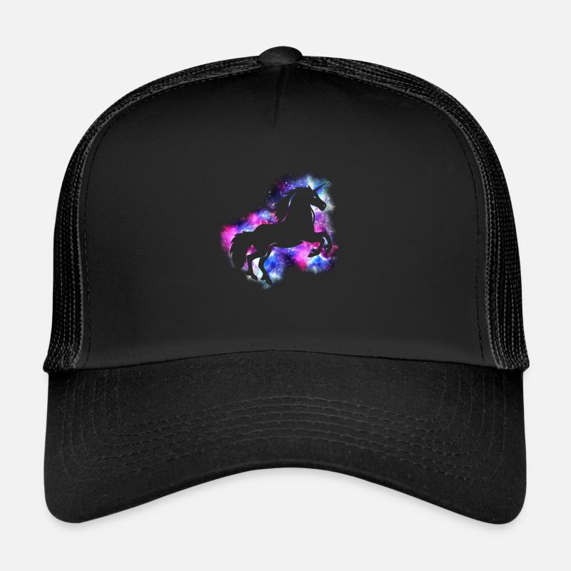 Einhorn - Trucker Cap - Schwarz/Schwarz