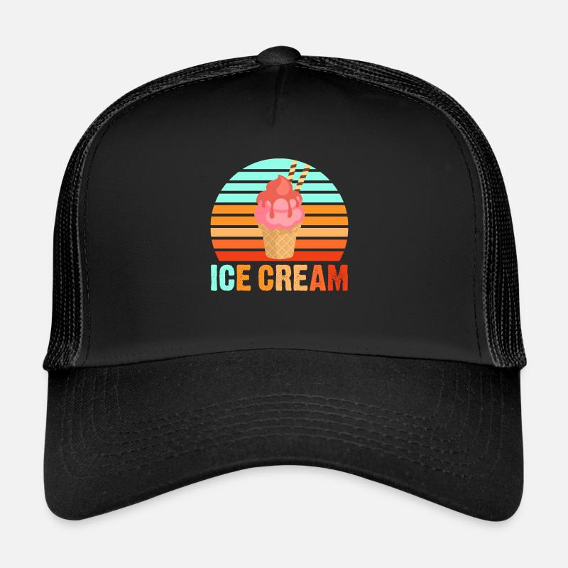 Glace glace - Casquette trucker  - noir/noir