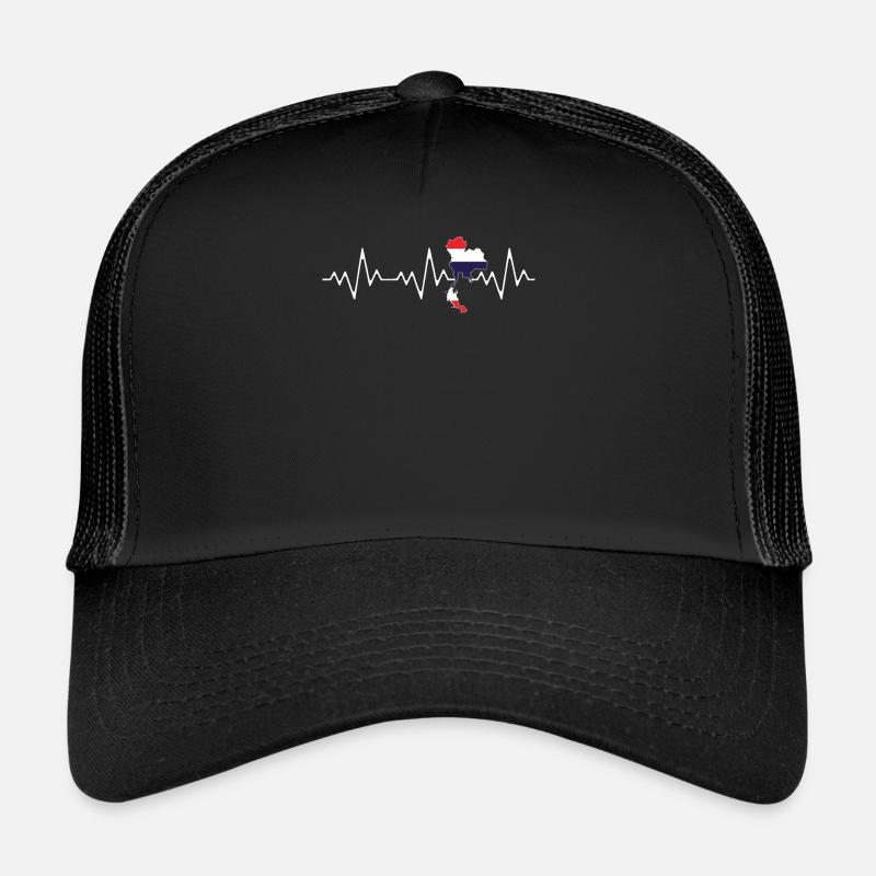 Thaïlande - Casquette trucker  - noir/noir