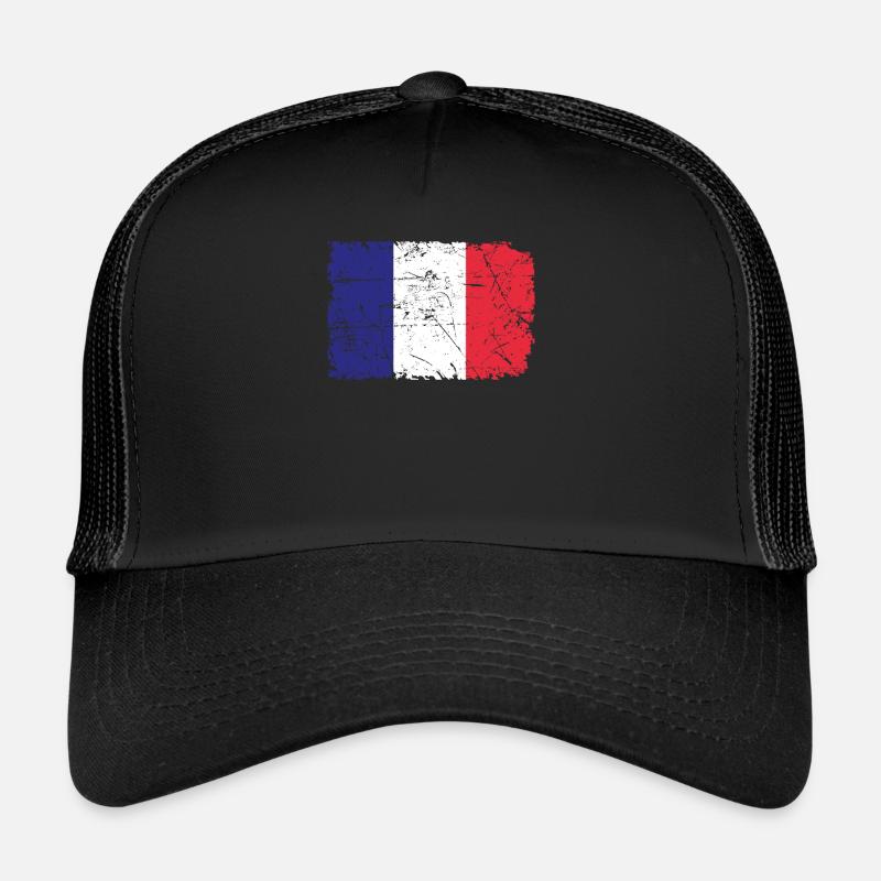 France - Casquette trucker - noir/noir