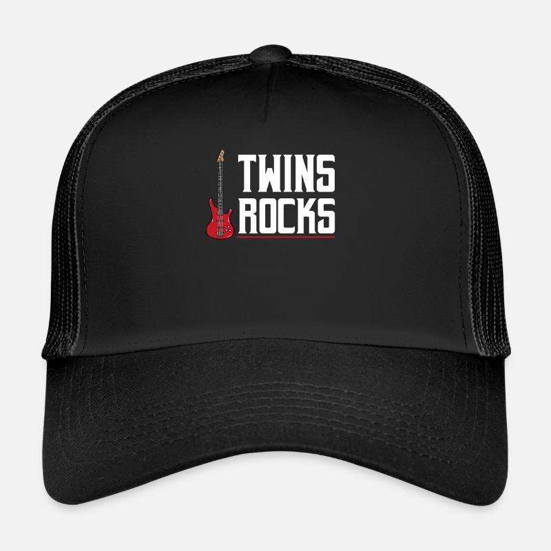 Zwillinge - Trucker Cap - Schwarz/Schwarz