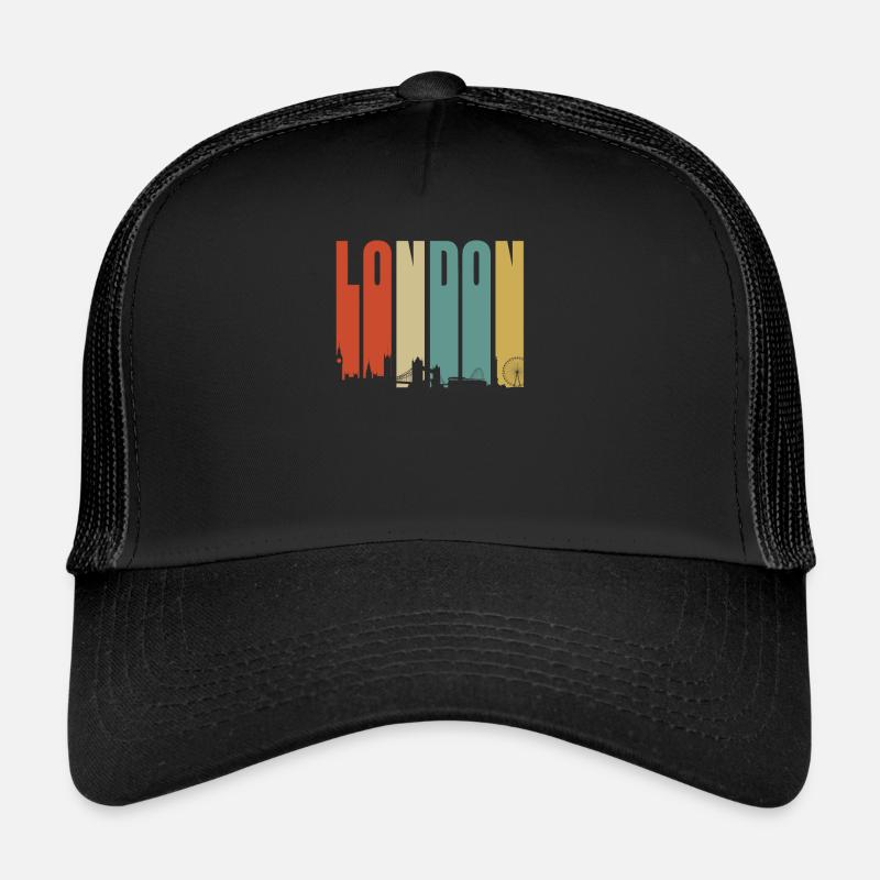 Londres - Casquette trucker - noir/noir