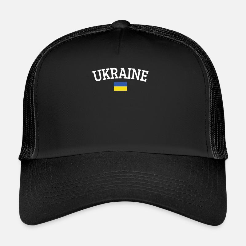 Ukraine - Casquette trucker - noir/noir