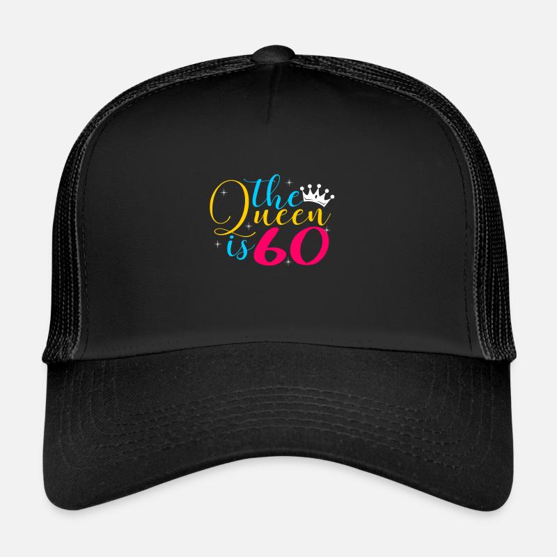 60th birthday - Trucker Cap - black/black