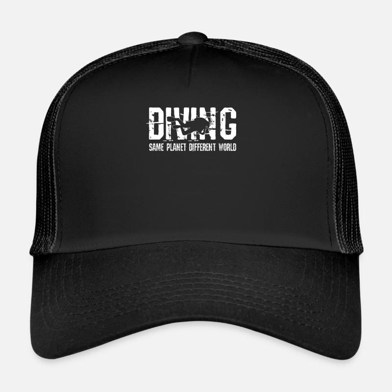 plonger - Casquette trucker - noir/noir
