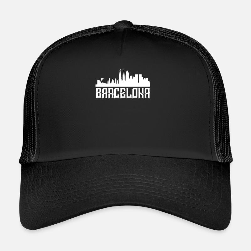 Barcelona - Trucker Cap - Schwarz/Schwarz