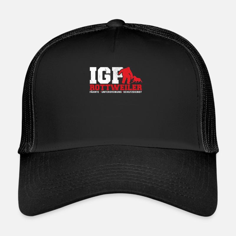 Rottweiler - Trucker Cap - Schwarz/Schwarz