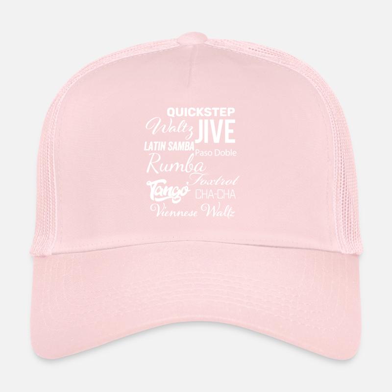 Ballroom Dance Words - Waltz Tango Foxtrot Cha Cha Trucker Cap