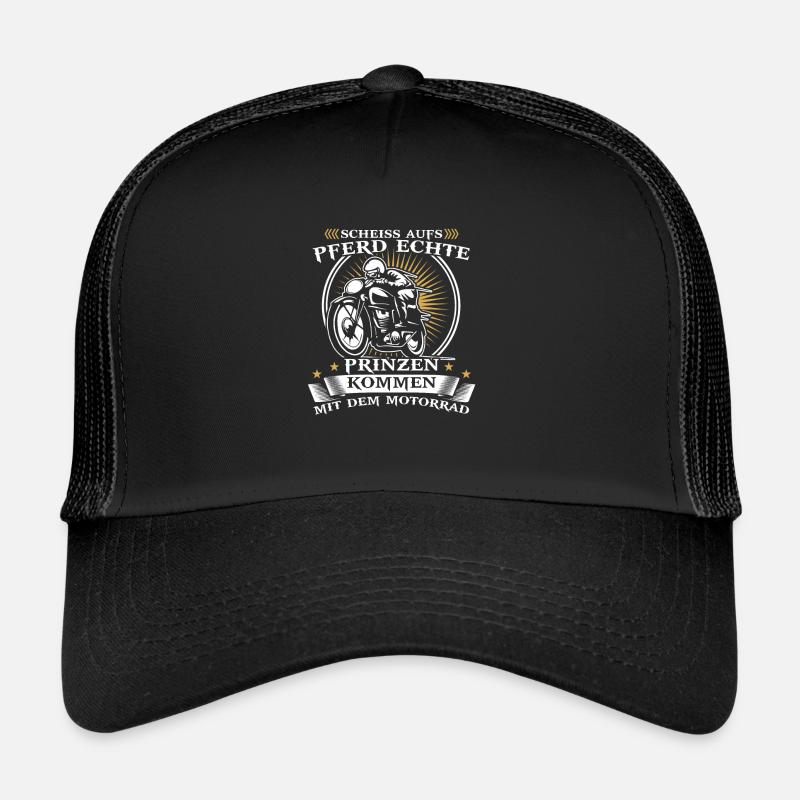 Motorrad - Trucker Cap - Schwarz/Schwarz