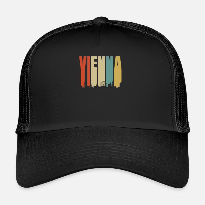 Wien - Trucker Cap - Schwarz/Schwarz