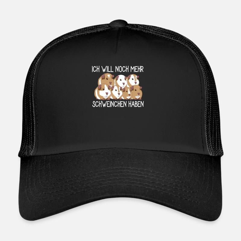 Meerschweinchen - Trucker Cap - Schwarz/Schwarz