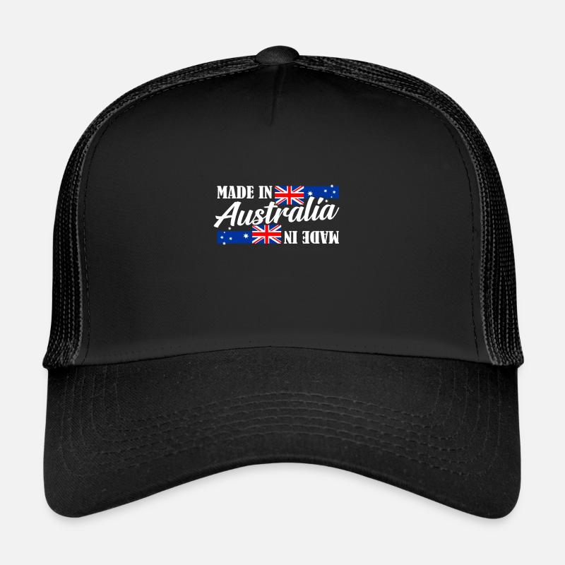 Australie - Casquette trucker  - noir/noir