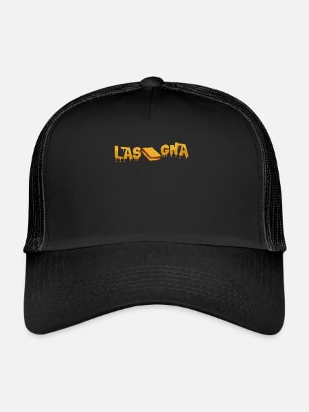 lasagne - Casquette trucker  - noir/noir - Devant