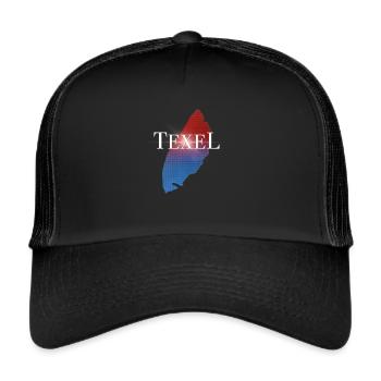 Texel Insel Liebe - Trucker Cap - Schwarz/Schwarz - Vorne