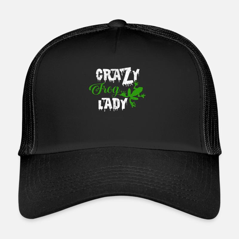 Crazy Frog Lady Cool Frogs Statement Gift Trucker Cap