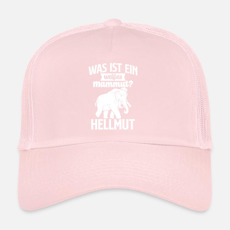 Was ist ein weißes Mammut - Hellmut! Geschenkidee Trucker Cap