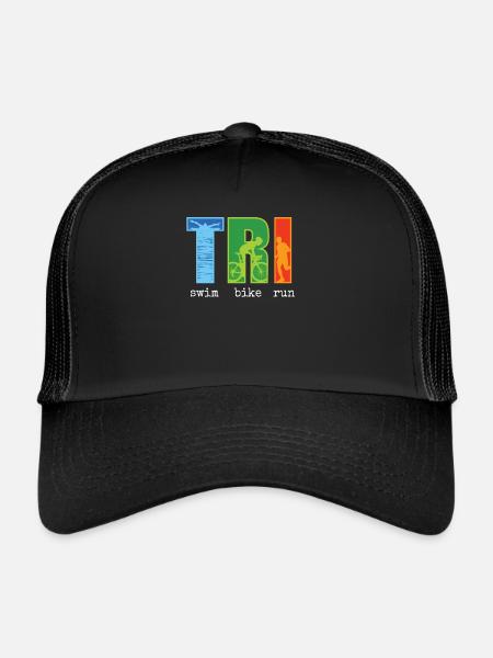 Triathlon - Trucker Cap - Schwarz/Schwarz