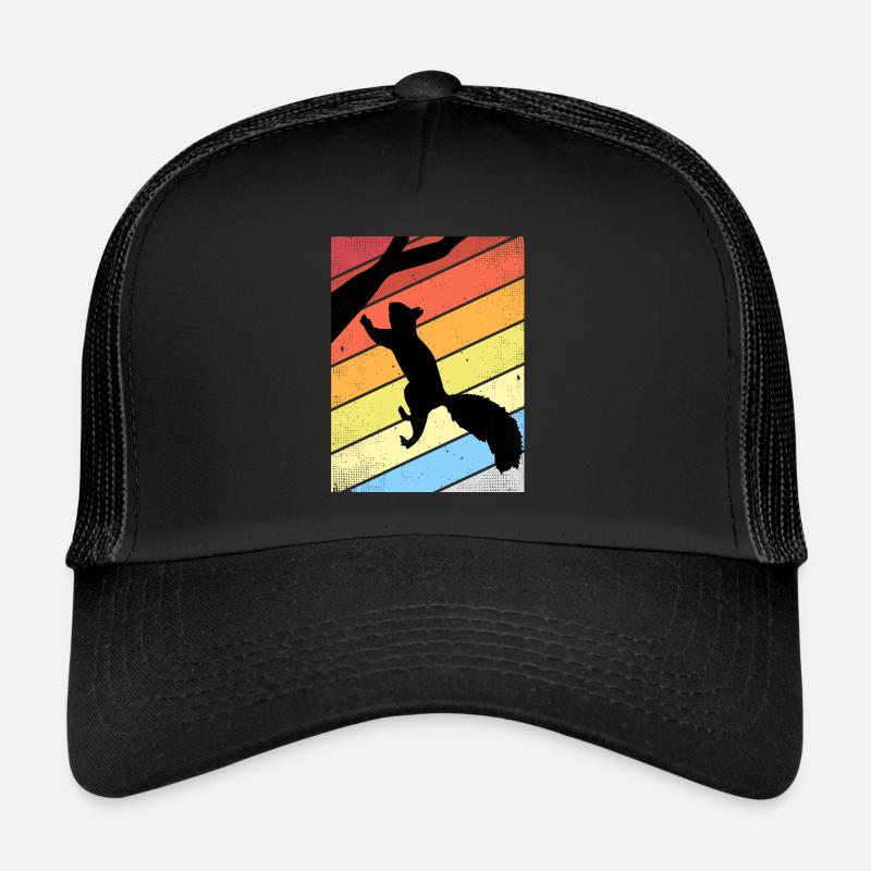 squirrel - Trucker Cap - black/black