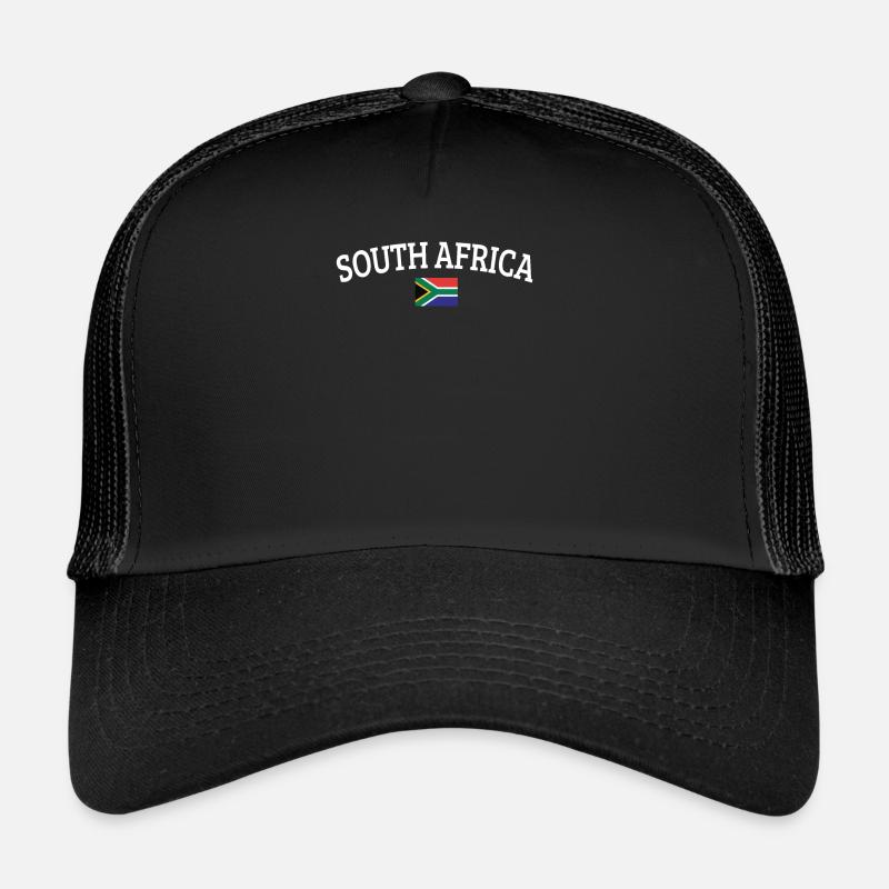 Südafrika - Trucker Cap - Schwarz/Schwarz