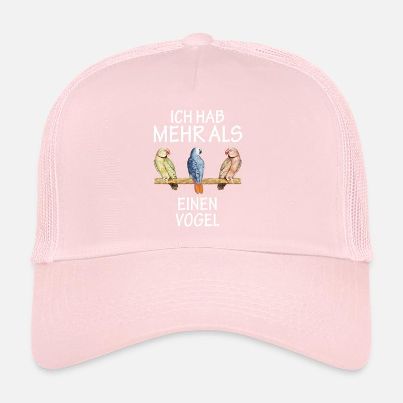 Vogel Sittich Papagei Halsbandsittich Geschenk Trucker Cap