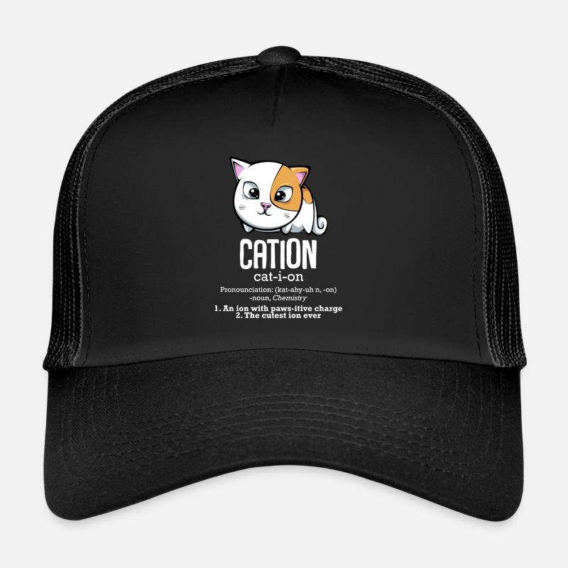 chimiste - Casquette trucker  - noir/noir