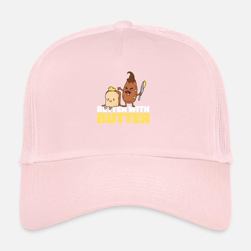 Better With Butter Bread & Pan Cool Mustache Knife Trucker Cap