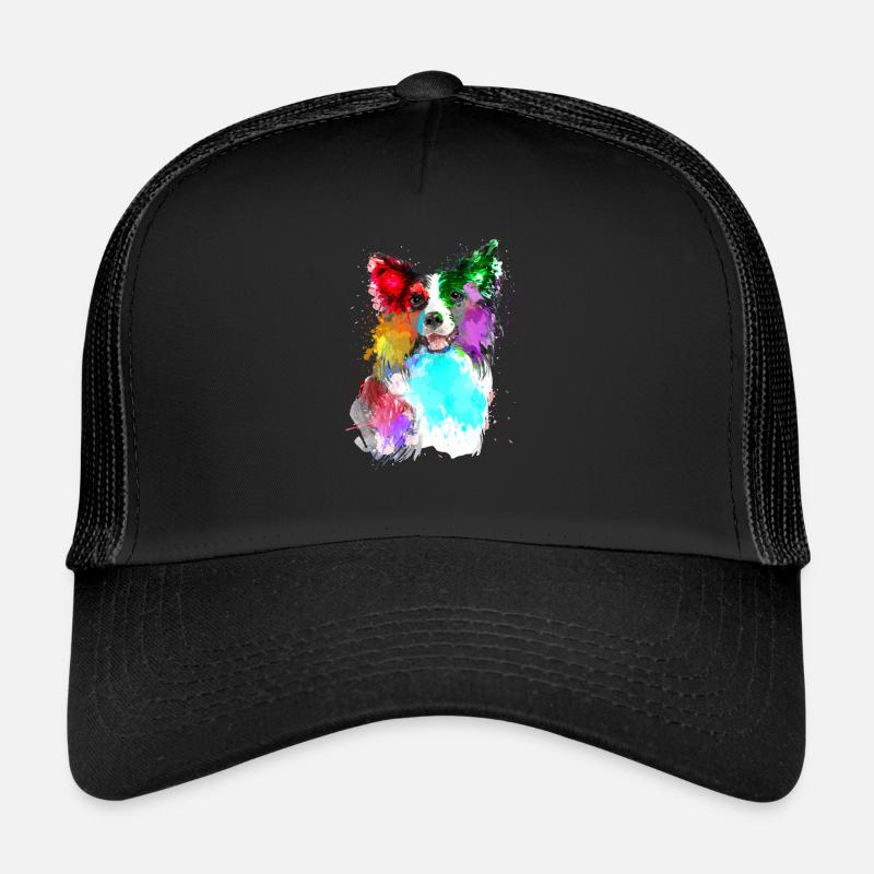 Border Collie - Casquette trucker  - noir/noir