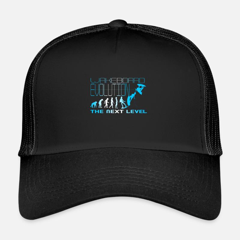 Wakeboard Evolution Next Level Femme, Wakeskate - Casquette trucker  - noir/noir