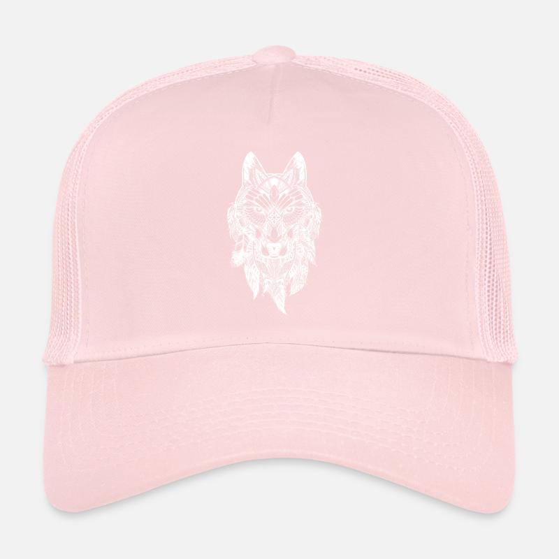 Mandala loup Casquette trucker 