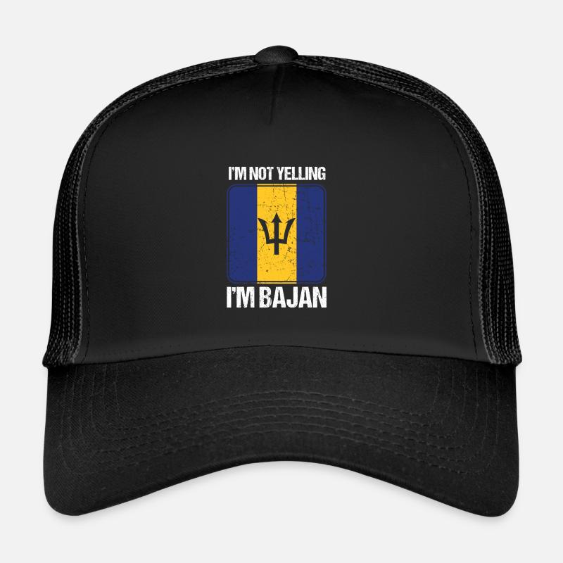 Drôle d'accent barbadien Bajan, je ne crie pas que je suis Casquette trucker 