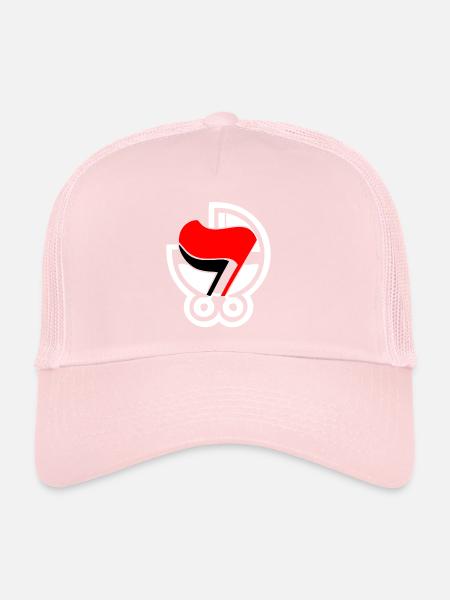 ANTIFA - Trucker Cap - pale pink - Front