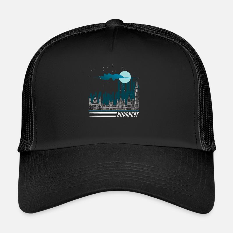 Budapest - Trucker Cap - Schwarz/Schwarz