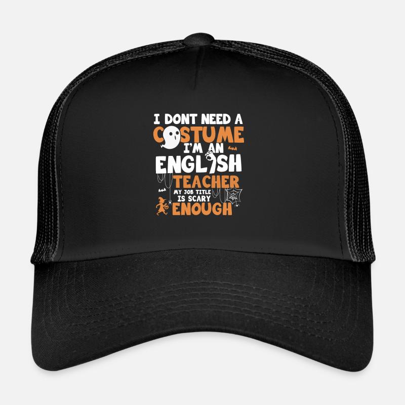 professeur - Casquette trucker  - noir/noir