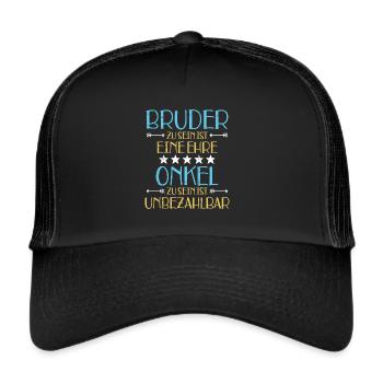 Onkel - Trucker Cap - Schwarz/Schwarz - Vorne