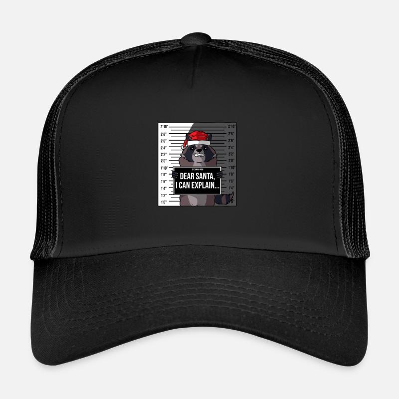Cadeau de prison de noël - Casquette trucker  - noir/noir