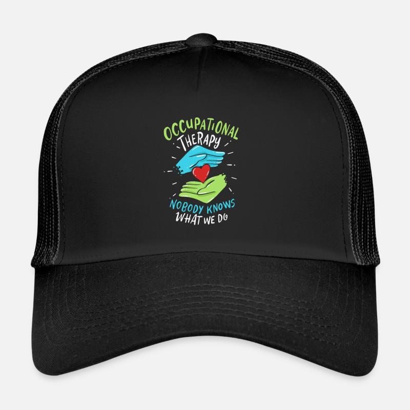 Occupational Therapy Erghotherapie Ergotherapeut - Trucker Cap - Schwarz/Schwarz