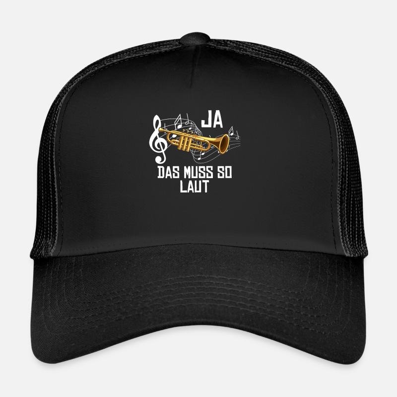 Ja das muss so laut - Trucker Cap - Schwarz/Schwarz