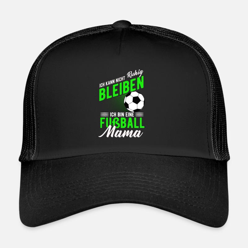 Fußball - Trucker Cap - Schwarz/Schwarz