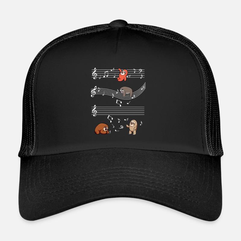 Faultier - Trucker Cap - Schwarz/Schwarz