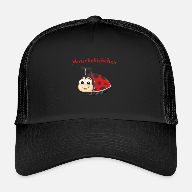 Modschegiebchen Motschekiebchen Geschenk 1200 - Trucker Cap - Schwarz/Schwarz